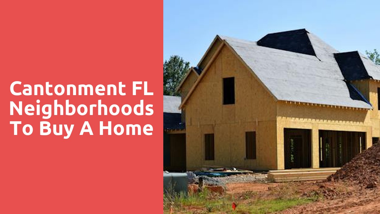 Cantonment FL Neighborhoods To Buy A Home